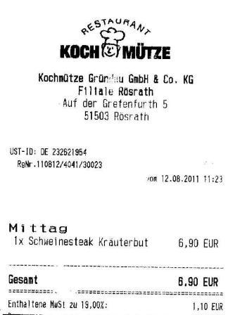 sdet Hffner Kochmtze Restaurant